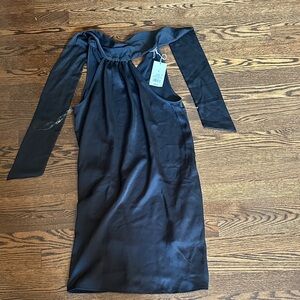 a new day One Shoulder Black Dress